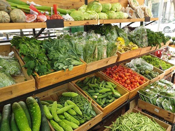 Rau sạch có màu sắc tự nhiên, tươi sáng, không bị thâm đen