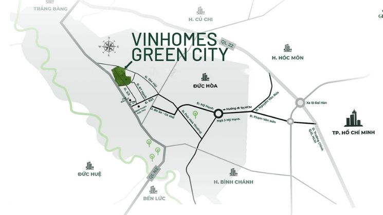  Vị trí Vinhomes Green City nằm ở đâu?