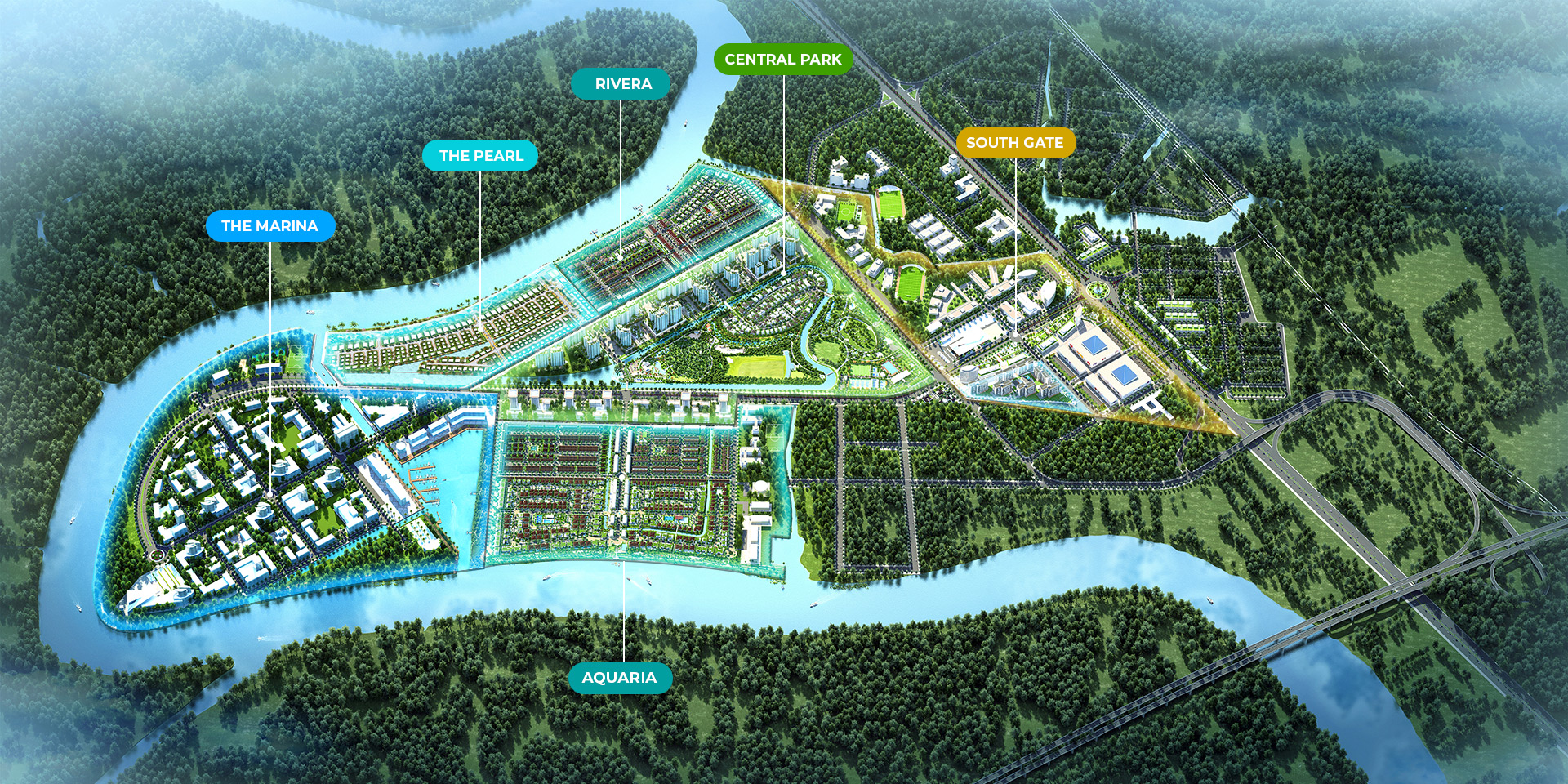 Top 3: Waterpoint - Đô thị ven sông quốc tế